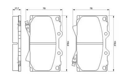 ÖN BALATA LAND CRUISER 100 4.7 V8 98-02 4.2 TD 90-98 0986TB2348