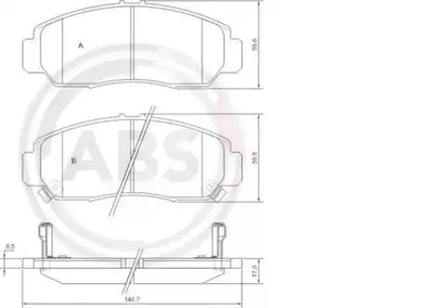 FREN BALATASI ON (148MM) CIVIC ACCORD VIII FR-V 01-