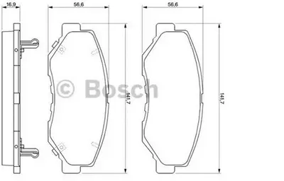 ÖN FREN BALATA HONDA CIVIC 1.6L FC5 4 kapı sedan benzinli 16- / CR-V 2.0L K20 02-06