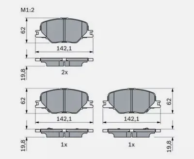 FREN BALATASI ON WVA 22838 16 INC JANT OPEL INSIGNIA B 17->