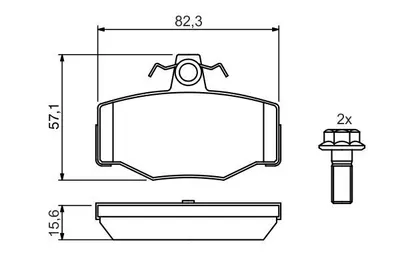 FREN BALATASI ARKA (NISSAN :Primera (P10, P11) 1.6i, 2.0i, 2.0i GT)