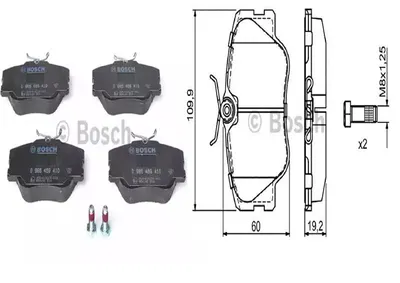 ÖN BALATA MERCEDES(W124)200 300E 200D 300D E200D E300D 220CE 300CE(85 93)W201 E25(88 93)(0986TB2008