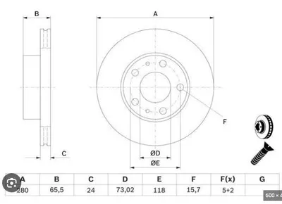 FREN DISKI ON HAVALI 280MM BOXER JUMPER  DUCATO 2.0TD 2.5TD 1.4Q 94>   ####