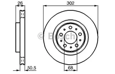 ON FREN DISK AYNASI HAVALI VOLVO  S70 96> V70 C70 98> 850 91>