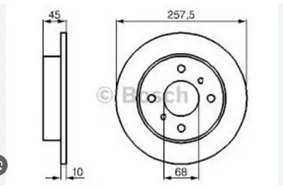 FREN DİSKİ ARKA PRIMERA P10 90> PRIMERA P11 96> ALMERA 00>06 DÜZ 258mm