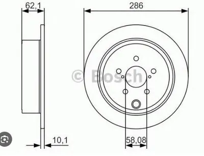 FREN DİSKİ. ARKA. 286.0 /10.0-8.5 MM