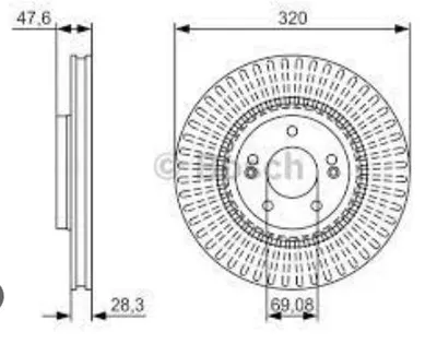 FREN DISKI ON CEED 12>OPTIMA 12>IX35 12> I40 12>[320X28X5DLXHVLI]