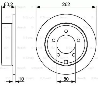 FREN DİSKİ. ARKA. 261.8 MM / 1.2-8.4 MM YÜKSEK KARBON ALAŞIMLI