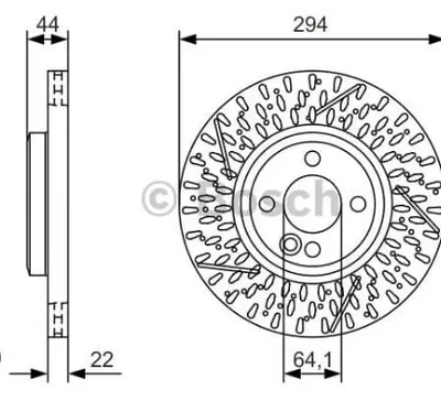 FREN DİSKİ ÖN MINI COOPER PERFORMANSLI HAVALI 294mm