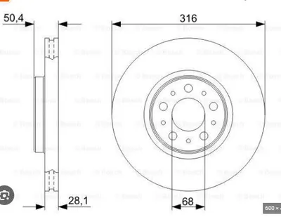 ON FREN DISK AYNA VOLVO S60 1 2.0 T -2.4 00 10 V70 2 2.4 05 08 XC90 1 D3 / D5 09 14