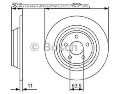 ARKA DISK AYNA YENI KASA MONDEO 5 14