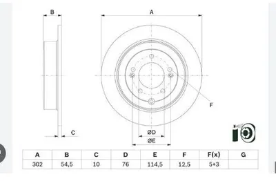 FREN DİSK HYUNDAI TUCSON ARKA 2015-58411D7000  302mm
