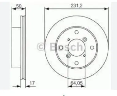 FREN DISKI ON [4D 231mm] JUSTY II 13 GX 4×4 94 EF13