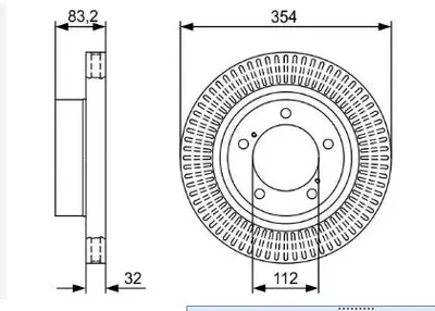 FREN DISKI ON (5D 354MM) TOYOTA LAND CRUISER 200 07- SEQUOIA 07- TUNDRA Pickup 06- LAND CRUISER VAN 11- LEXUS LX 07-