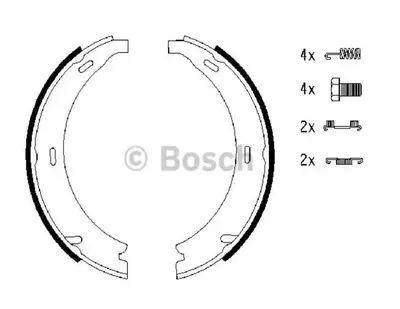 PABUCLU BALATA (164X20 MM) MERCEDES W168 97-04 W169 04-12 W245 05-11 VANEO 414 02-05 W203 00-07 C209 02-09