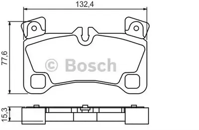 DİSK BALATA - ARKA - WVA 24614 - 132×77X16.2 MM