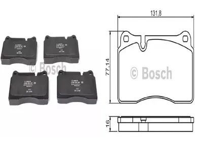 FREN BALATASI ON (131.8MM) RANGE ROVER SPORT 4.2 05 -