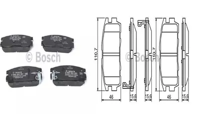 FREN BALATASI ARKA CHEVROLET CAPTİVA 2.0 4WD,2.4,2.4 4WD,3.2 4W