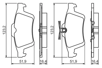 ARKA BALATA FOCUS II CMAX 03 CONNECT 02 LAGUNA III 07 OPEL VECTRA C 02 SIGNUM 03 CITROEN C5 08 PEUGEOT P508 10 18 1647875980-4254.A8 0986495216