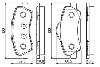 ON FREN BALATASI P301 C ELYSEE EB2 (1.2VTI 12V) / EC5 (1.6VTI 16V) P308 II 2013> (MANDO TIPI)
