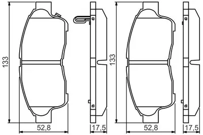 ÖN BALATA COROLLA 92-97 CARINA 93-97 RAV4 2.0 94-00 CAMRY 2.2 92-01 0986TB2222