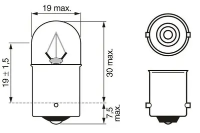 AMPUL - ECO TRUCK - 24 V - R5W - 5 W - BA15S