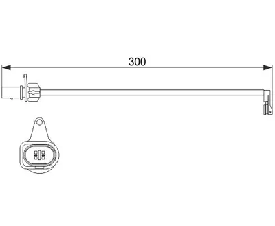 FREN BALATA FİŞİ ÖN A4 07> A5 07>  A6 11> A7 10> Q5 08> 300mm