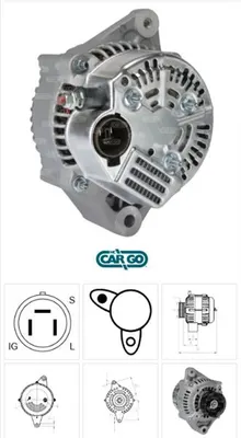ALT DINAMO TOYOTA COROLLA 1,6 AE92 1987 NIPPON DENSO TIPI YUVARLAK SOKET 12V 70 AMPER 