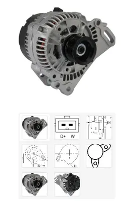 Alternatör Seat Toledo i 1.6 1F 1l 01-05-1991 -,Seat Toledo i 1.6 ABN 1l 01-05-1991 -,Seat Toledo Di