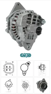 HONDA CIVIC VII JAZZ 12V 80 AMPER ALTERNATOR 1.4 23544 WAI01.0060 DENSO TIP