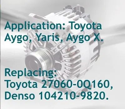 TOYOTA ALTERNATOR 12V 90 AMPER LIN UCLU YM
