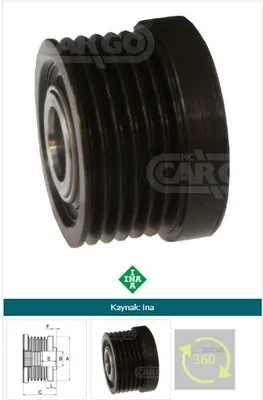 ALT RULMANLI KASNAK BMW 1-3-5-7-X1-X3-X5 116-316-318-320 i BOSCH F-236528 535018310