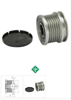 ALT RULMANLI KASNAK A4 A6 Q5 IBIZA 1.4-1.9TDI FABIA SUPERB 1.6-2.0 T5 BOSCH-VALEO 535012410