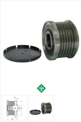 ALT RULMANLI KASNAK BMW 1-3-5-6-7-Z4 F-230329 F-238005 VALEO 535012710