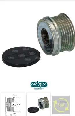 ALT RULMANLI KASNAK BMW OPEL CHEVROLET DIZEL 6 Kanal F-239808 F-563248 F-570802 VALEO 535020310