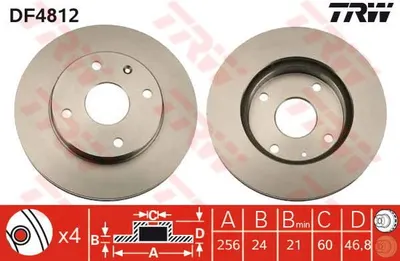 ÖN FREN AYNASI LACETTI-NUBIRA 1.4 16V-1.6-1.8 05 255.8x24x4DLxHAVALI