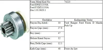 DISLI 10 DIS B.KAFA FORD RANGER