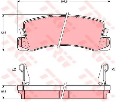 x ARKA BALATA CARINA E 2.0 83-97 CAMRY 86-01 GDB978