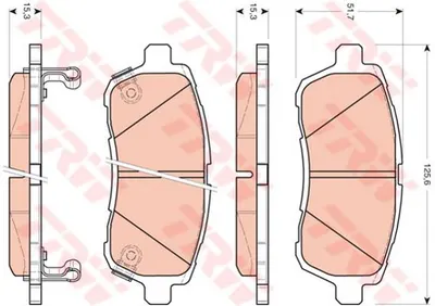 FREN BALATASI ÖN FIESTA VI 08> / MAZDA 2 07> / JUSTY 07> / MATERIA 06> SIRION 04> / SWIFT IV 10>