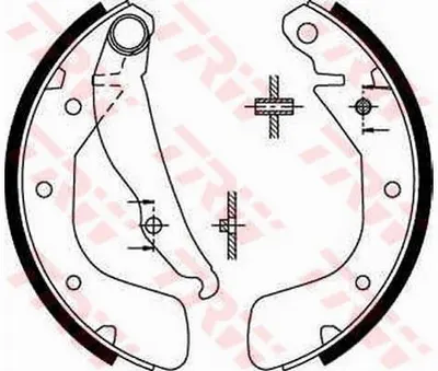 FREN BALATASI ARKA (PABUCLU) (200X46MM) OPEL VECTRA A ASTRA F ASTRA G COMBO B CORSA C