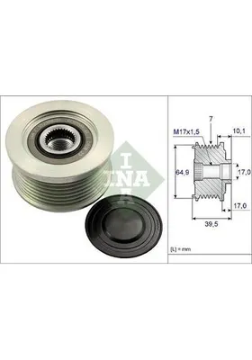 ALT RULMANLI KASNAK NISSAN NAVARA CABSTAR PATHFINDER III 2.5 dCi F-552386 7 Kanal MITSUBISHI