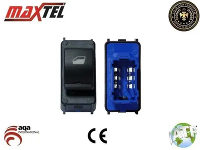 CAM AÇMA DÜĞMESİ ARKA 301 (12-) MAVİ 6 FİŞLİ