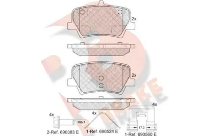 FREN BALATASI VOLVO XC40 ARKA D3 HYBIRD  2019- 17''  99mm 31687033