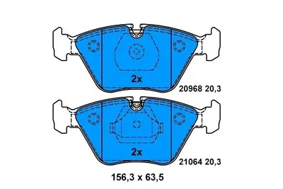 FREN BALATASI ÖN MG ZT / BMW 5  E34 BMW 7  E32 M3 E30 M3 E36 M3 E46 M5 E34 BMW Z3  1998>1999 3.2