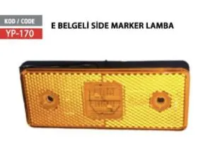 SIDE MARKER LEDLI E6 BELGELI 12V 24V UYUMLU