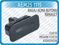 BAGAJ ACMA BUTONU CLIO III MEGANE II 03-15  