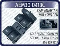 CAM ANAHTARI VW GOLF PASSAT TIGUAN YM SOL OKLU KROM  