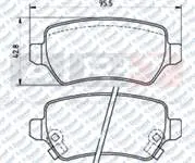 FREN BALATASI ARKA WVA 23417 ASTRA G 98-09 ASTRA H 04-14 COMBO 01- CORSA C 00-09 MERIVA A-B 03-17  