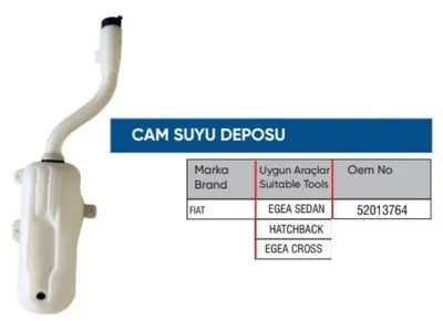 CAM YIKAMA SU DEPOSU 52013764 EGEA (GENİŞ TİP)