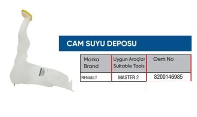 CAM YIKAMA SU DEPOSU 8200146985 MASTER II